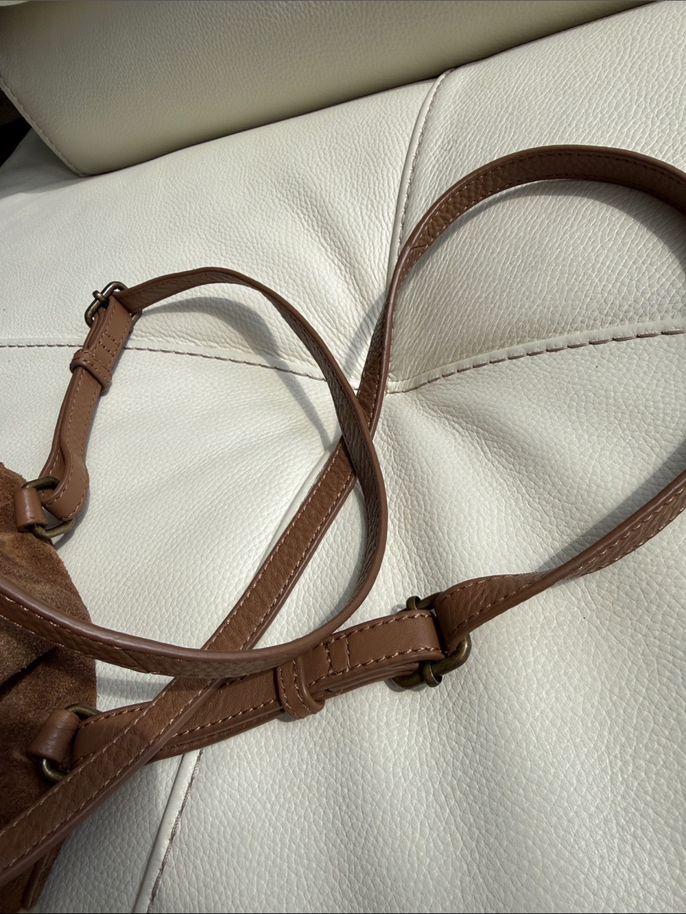 UGG Suede Leather-Trimmed Backpack - Picture 17 of 17